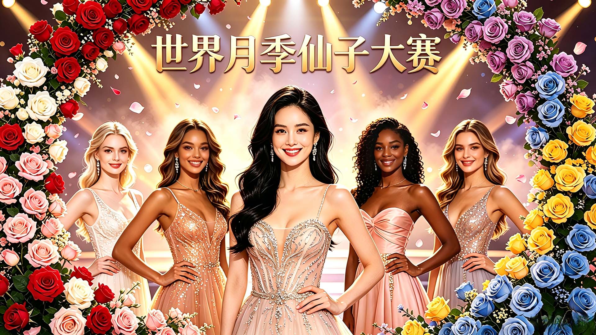 世界月季仙子大赛多国选手